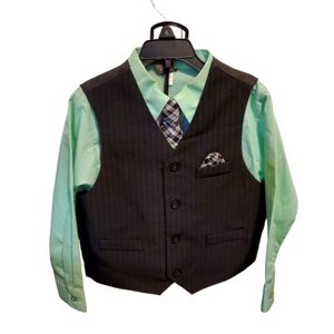 Boys Vest with Tie and button shirt